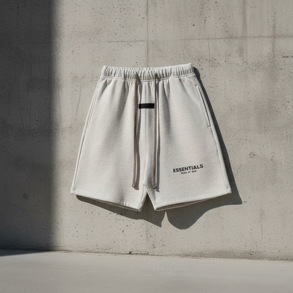 Essentials Shorts Light Oatmeal ”Grey” Small