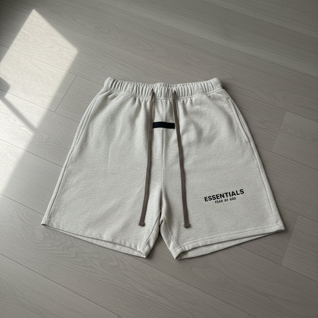 Essentials Shorts Light Oatmeal “Grey” Large
